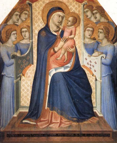 Pietro Lorenzetti Madonna and Child Enthroned with Eight Angels oil painting image